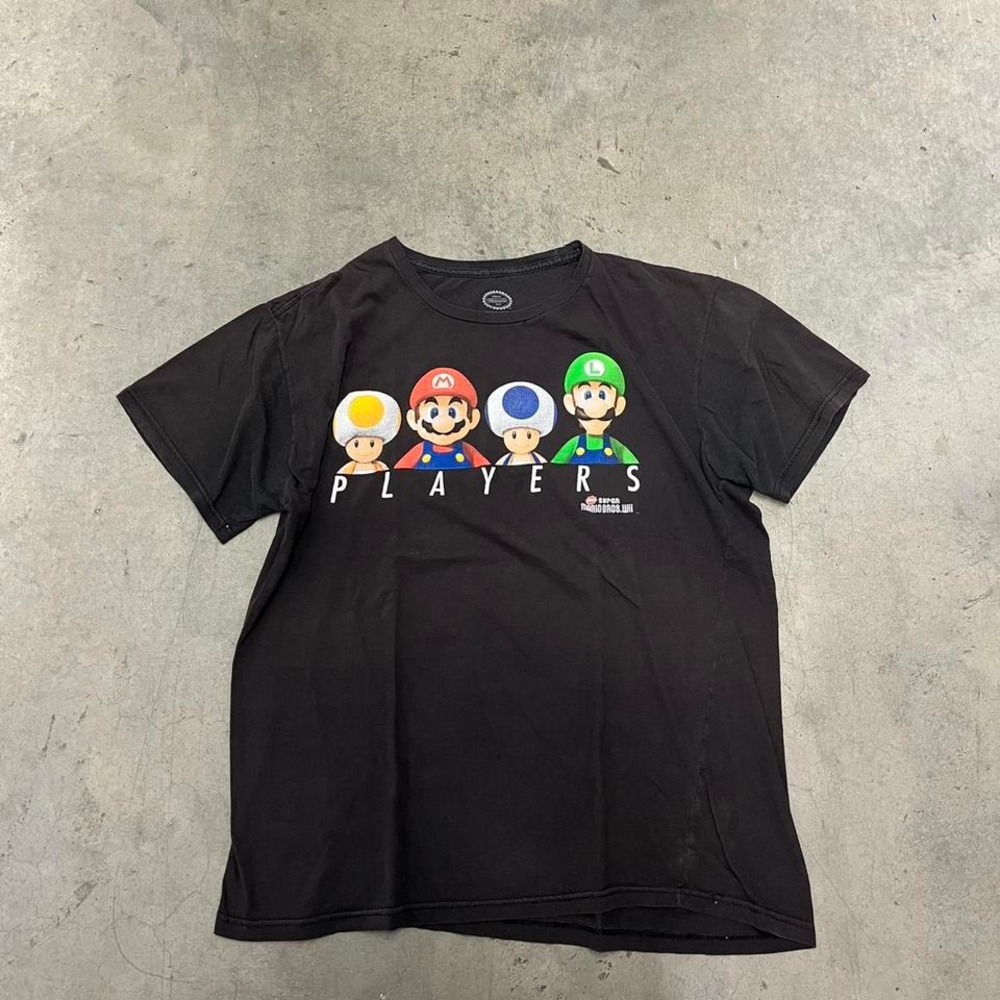 2010 super mario‎ bros wii promo tee